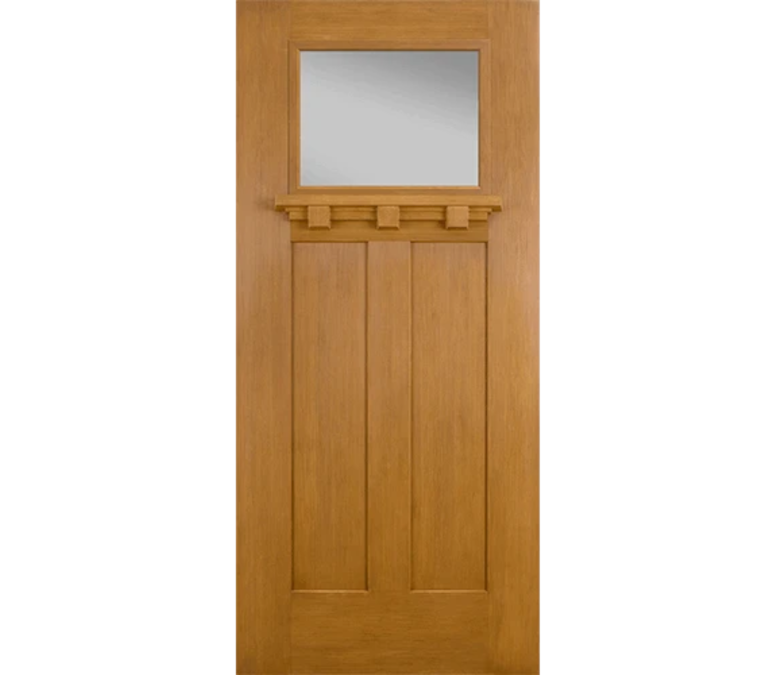 North Platte Craftsman Light Fiberglass Entry Door