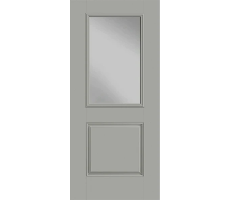 North Platte Half Light 1 Panel Fiberglass Entry Door