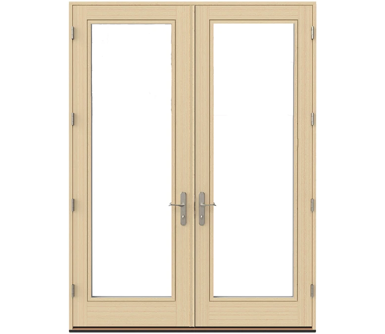 North Platte Pella Lifestyle Series Wood Double Hinged Patio Doors