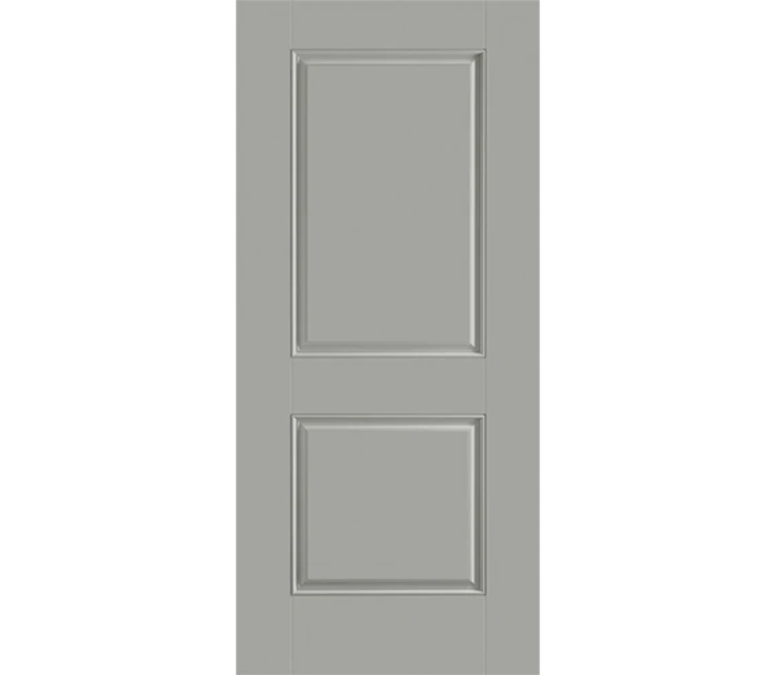 North Platte Two Panel Square Fiberglass Entry Door